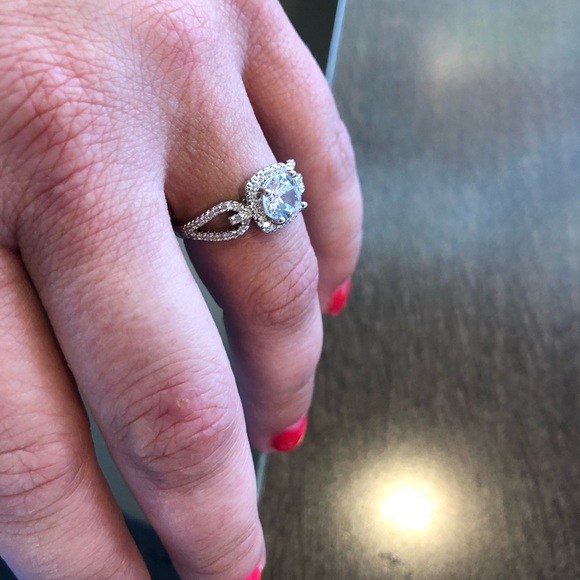 2.50 Round Cut White Sapphire Wedding Ring - Picture 3 of 6